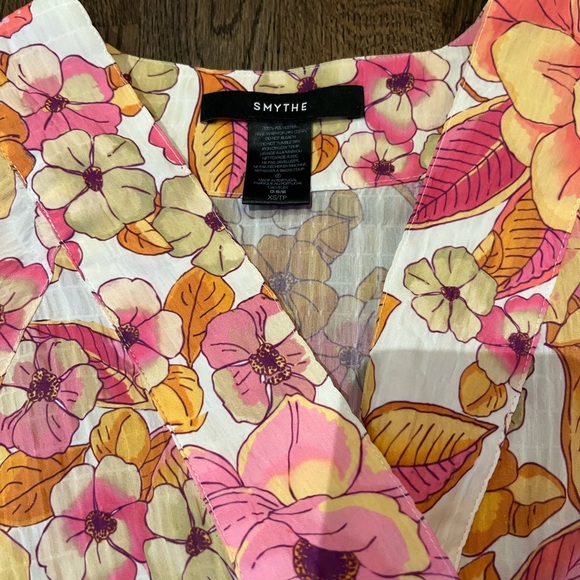 Smythe Pink Begonia Kimono Blouse Size XS - Picture 3 of 4